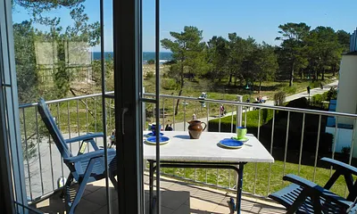 Blick auf den Balkon