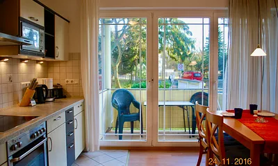 Blick auf den Balkon