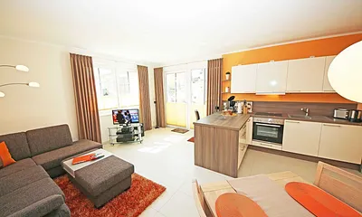 Wohnbereich und Küche