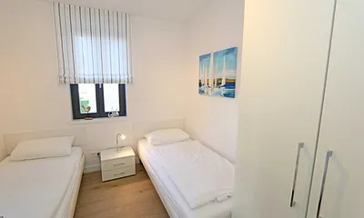 2. Schlafzimmer mit Einzelbetten