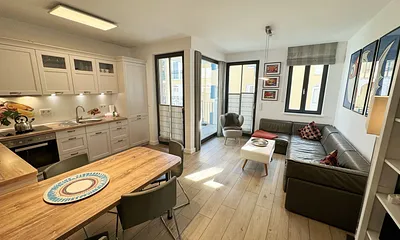 Strandvilla Andrea WE 07 - Wohn-und Kochbereich