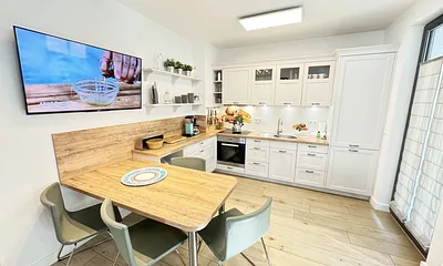 Strandvilla Andrea WE 07 - kombinierter Küchen-und Essbereich