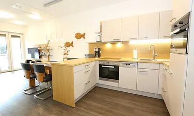 moderne Küche mit Backofen