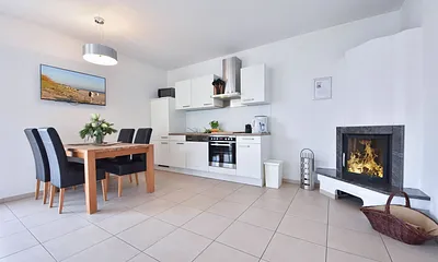 voll ausgestattete Küchenzeile