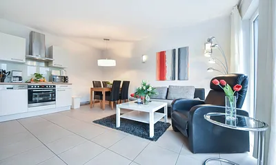 Wohnbereich mit Küchenzeile