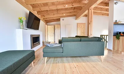 Blick von der Gegenrichtung in den Wohnbereich