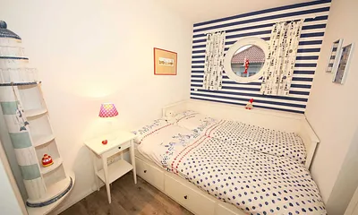 1. Schlafzimmer mit Einzelbett