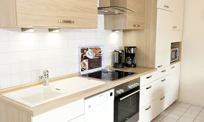 Blick auf die Küchenzeile