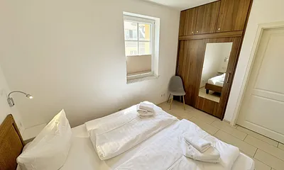 Kurparkresidenz Baabe WE 13 - Schlafzimmer mit Doppelbett