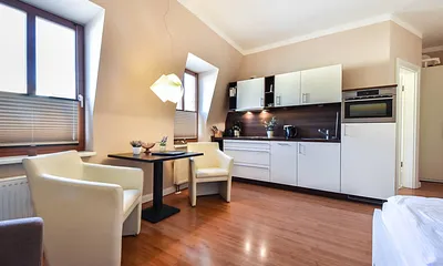 Wohnbereich mit Küchenzeile