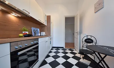 voll ausgestattete Küche