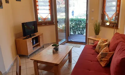 Wohnbereich mit Schlafcouch