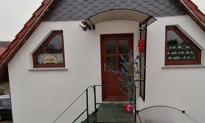 Der Zugang zur Wohnung über eine Metalltreppe