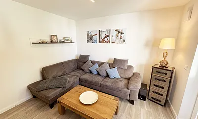 gemütlicher Wohnbereich  mit Couch