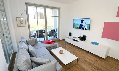 Villa Pauline, 3-Zimmer-Ferienwohnung (Whg. 05 mit 2 Balkone)