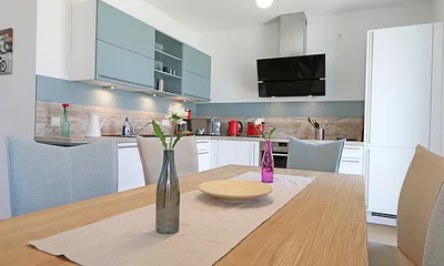 kombinierter Wohn-/Koch und Essbereich