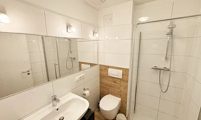 innenliegendes Badezimmer