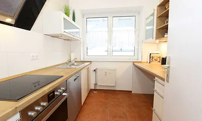 moderne Küchenzeile zum entspannten Kochen