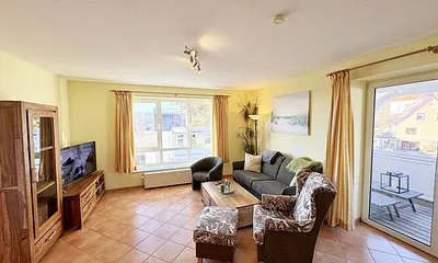 gemütlicher Wohnbereich mit Couch