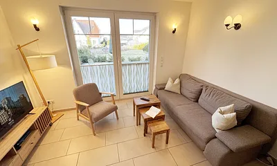 gemütlicher Wohnbereich mit Couch