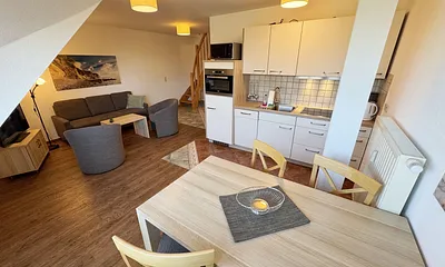 Blick auf die Küchenzeile