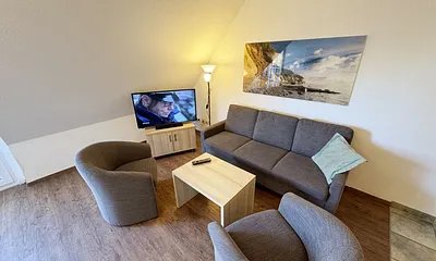 gemütlicher Wohnbereich mit Couch