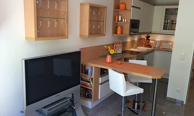 Wohnzimmer mit Küchenecke