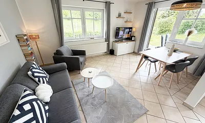 Dünenhaus Göhren Whg. 01 - Wohnzimmer