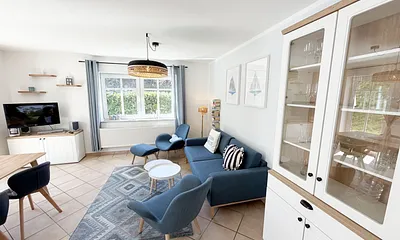 Dünenhaus, 3-Zimmer-Ferienwohnung (Whg. 2 mit 2 Terrassen)