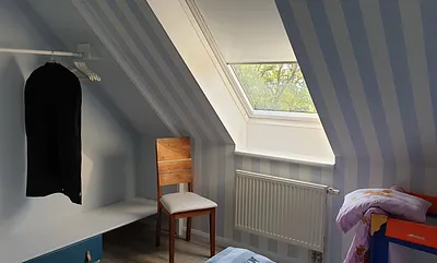Schlafzimmer mit Meerblick