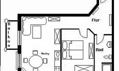 Grundriss der Wohnung