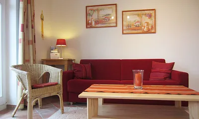 Wohnbereich mit Schlafsofa