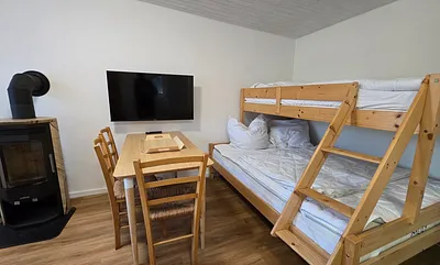 süßes Ferienhaus Strandheim mit Terrasse und Kamin, 1-Zimmer-Ferienhaus (Strandheim)