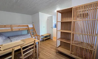 Wohnzimmer mit Kaminofen