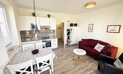 Blick in das Wohnzimmer