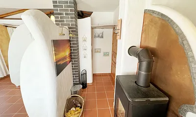 Ferienhaus Thea - Kaminofen für warme Abende