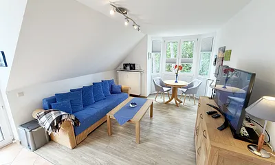 Ferienwohnung Strandmöwe- Wohnzimmer