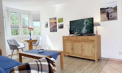 Ferienwohnung Strandmöwe- Wohnzimmer