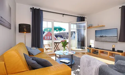 Wohnraum mit grossem TV