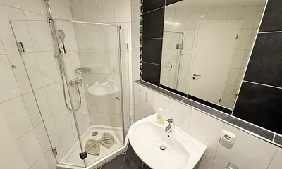 1. Badezimmer mit flachem Duscheinstieg