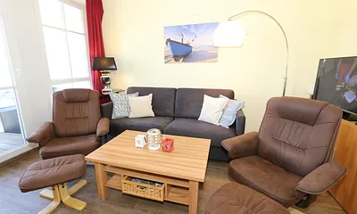 Wohnbereich mit Relaxe Sessel