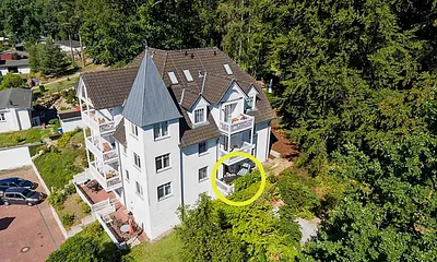 Lage der Ferienwohnung 14 in der Parkresidenz Concordia Haus II