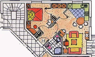 Grundriss Wohnung 14