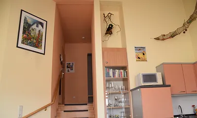 Aufgang vom Wohnzimmer