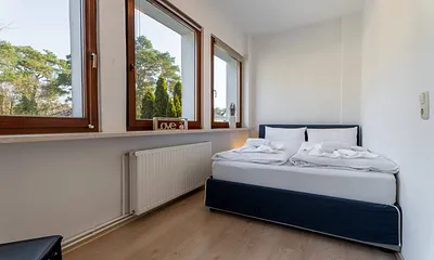 Schlafzimmer in der Veranda