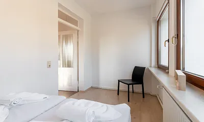 Schlafzimmer in der Veranda