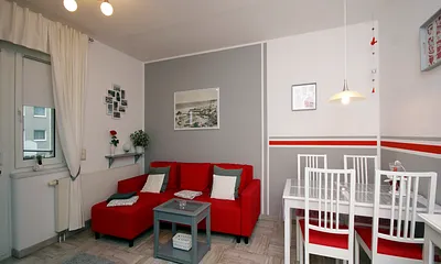 das Appartement hat freies W-LAN