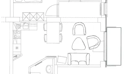 Der Grundriss der Wohnung