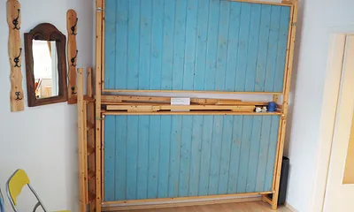 Doppelklappbett im Schlafzimmer