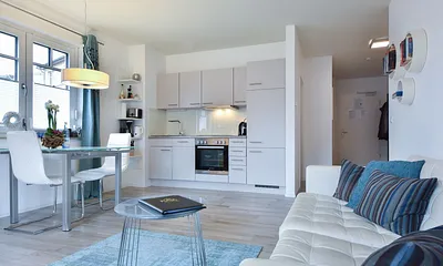 Wohnbereich mit Küchenzeile